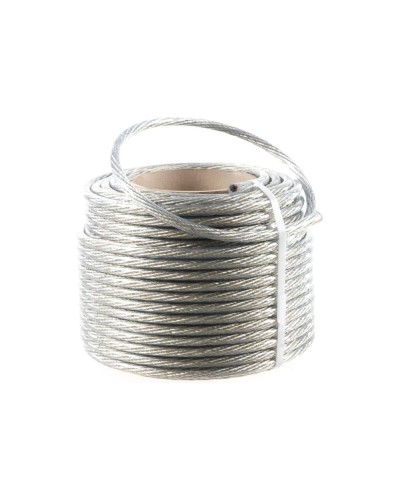 Трос стальной в ПВХ изоляции d=10.0 мм, катушка 50 метров REXANT (09-5300) в Ижевске Крепежные изделия Pintop.ru