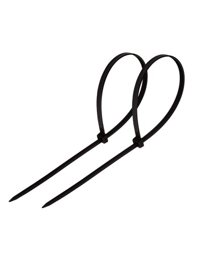 Хомут-стяжка нейлоновый 4х250 мм чёрный (100шт/уп) REXANT 07-0251 в Ижевске Стяжки-хомуты Pintop.ru