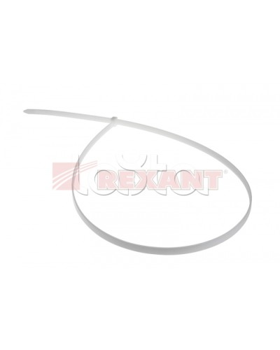 Хомут-стяжка нейлоновый 9х700 мм белый (100шт/уп) REXANT 07-0700-9 в Ижевске Стяжки-хомуты Pintop.ru