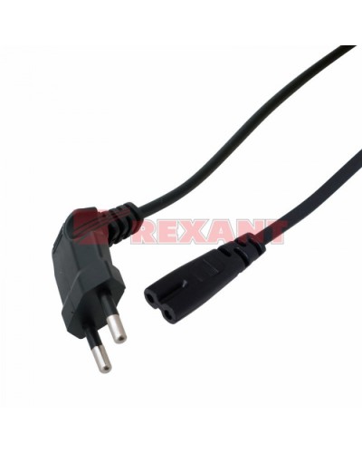 Шнур сетевой (угловая вилка) 2x0.75мм² 1.5М (10шт/уп) REXANT 11-1104 в Ижевске Патч-корды и пигтейлы Pintop.ru