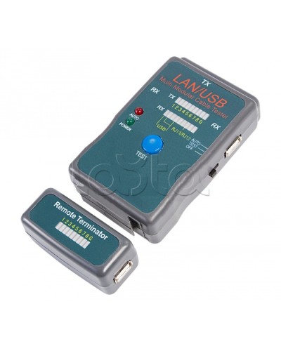 Тестер кабеля универсальный RJ-45+USB (HY-251454CT) REXANT 12-1011 в Ижевске Тестеры для систем видеонаблюдения Pintop.ru