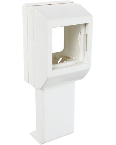 Суппорт с рамкой на 1 пост (45х45) вдоль профиля универсальный SPL 020007S в Ижевске Аксессуары для кабель-канала Pintop.ru