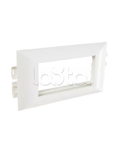 Суппорт с рамкой на 2 поста (45х45) в профиль для кабельных каналов 100х50, 105х50 SPL 100008S в Ижевске Аксессуары для кабель-канала Pintop.ru