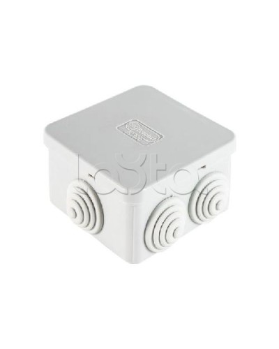 Коробка распределительная о/п 70х70х40, 6 вых, без галогена Экопласт 44056HF в Ижевске Распределительные коробки Pintop.ru