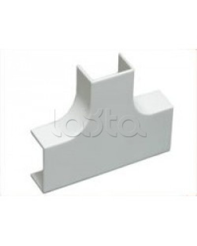 Угол Т-образный плавный стандарт TIA 40x16 мм Экопласт 72406R в Ижевске Аксессуары для кабель-канала Pintop.ru