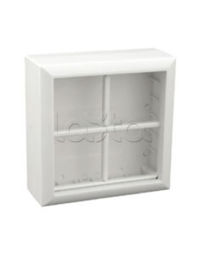 Коробка для открытой проводки на 4 поста 45х45 мм Экопласт 72948 в Ижевске Распределительные коробки Pintop.ru