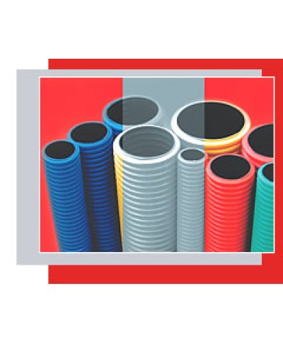 Труба для прокладки кабеля под землей D54мм (внешн.) Экопласт 80040 в Ижевске Труба гофрированная Pintop.ru