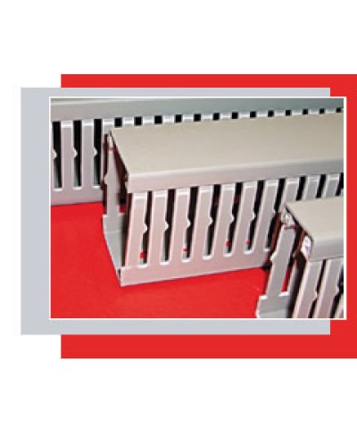 Короб перфорированный 100х80 мм (серый) Экопласт СР-Е194 в Ижевске Кабель-канал Pintop.ru