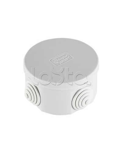 Экопласт JBR080 Коробка распред. о/п, D=80х40мм 4 вых., IP44 белый в Ижевске Распределительные коробки Pintop.ru