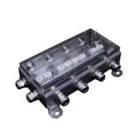 Коробка монтажная огнестойкая Гефест КМ-О (16к*6,0)-IP66 1224нерж, 12 вводов 123х240х60