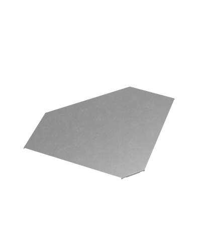 Крышка горизонтального угла 90 гр. 600 мм ПЛЮС INOX304 КМ-Профиль (KGLplus90-600 INOX304) в Ижевске Аксессуары для лотков Pintop.ru