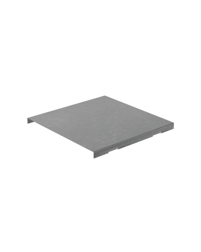 Крышка на угол внешний вертикальный 80х400 мм с разворотом трассы на 180 гр. ПЛЮС HD85 КМ-профиль (KVLTDplus90-80-400 HD85) в Ижевске Аксессуары для лотков Pintop.ru