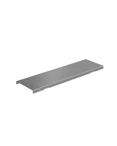 Крышка на вертикальный Т-ответвитель переходник 100-200 мм с разворотом трассы на 90 гр. ПЛЮС (нижняя часть больше исходной) INOX304 КМ-Профиль (KTDPVplus90-100-200 INOX304) в Ижевске Аксессуары для лотков Pintop.ru