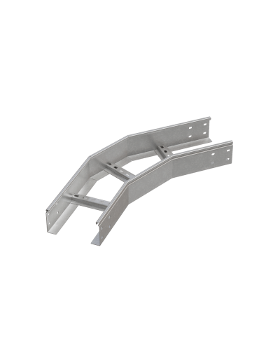 Угол лестничный горизонтальный 45 гр. 100х700х1,5 мм HD85 N КМ-профиль (LGL45-100-700-1.5 HD85 N) в Ижевске Аксессуары для лотков Pintop.ru