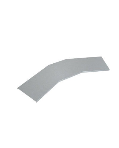 Крышка лестничного горизонтального угла 45 гр. 600 мм INOX304 КМ-Профиль (KLGL45-600 INOX304) в Ижевске Аксессуары для лотков Pintop.ru