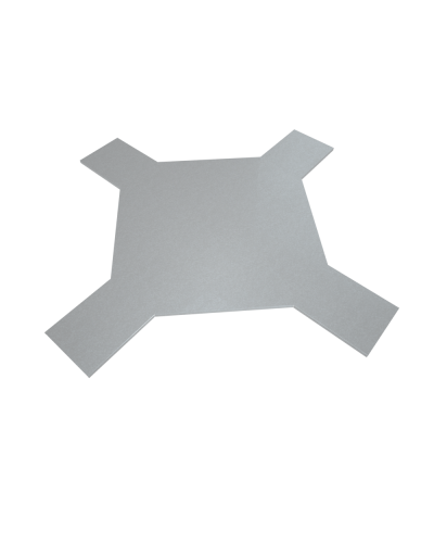 Крышка лестничного Х-разветвителя 100 мм INOX304 КМ-Профиль (KLXD100 INOX304) в Ижевске Аксессуары для лотков Pintop.ru