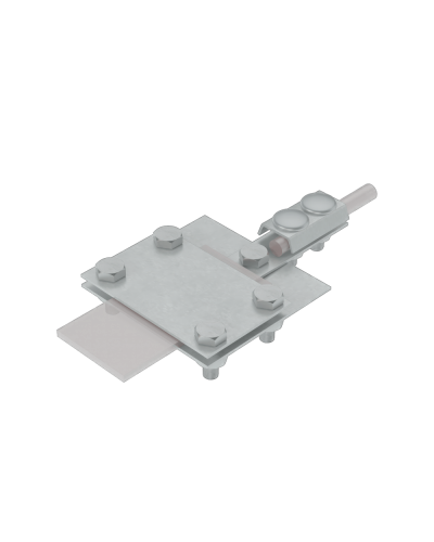 Универсальный контрольный соединитель полоса до 40 мм пруток Ø 5-8 мм КМ-Профиль (UKS-B40-D5-8) в Ижевске Аксессуары для лотков Pintop.ru