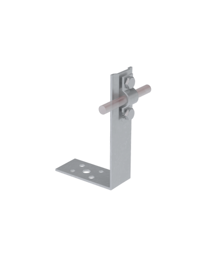 Угловой держатель болтовой для прутка Ø 5-10 мм H60 мм TD КМ-Профиль (UDB-H60-D5-10 TD) в Ижевске Монтажные материалы Pintop.ru