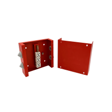 Коробка распределительная огнестойкая КРОПС, IP41, габаритные размеры 130х130х40 мм, для кабелей сечением до 2,5 мм2, 4 клеммы КМ-Профиль (FRJB-KM-ST2-2.5-04-КРОПС-IP41)