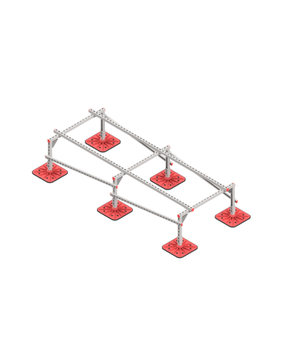 Опорная конструкция для установки оборудования TECHNORAPTOR FOOT 1000х2500 HD КМ-профиль (KM-TR-F-SSEI-1000-2500 HD) в Ижевске Системы видеонаблюдения Pintop.ru