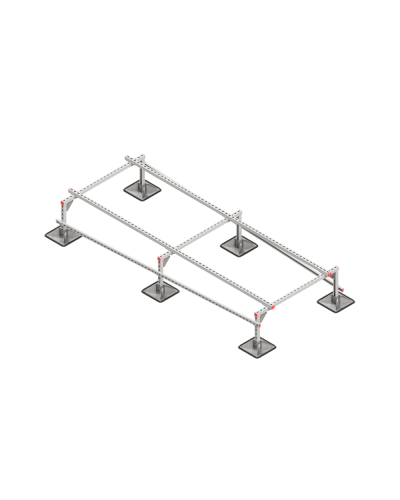 Опорная конструкция для установки оборудования TECHNORAPTOR STEELFOOT 1200х3000 тип 1 HD КМ-профиль (KM-TR-STF-SSEI-1200-3000-1 HD) в Ижевске Системы видеонаблюдения Pintop.ru
