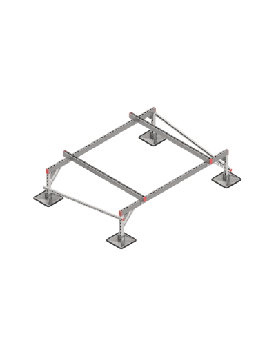 Опорная конструкция для установки оборудования TECHNORAPTOR STEELFOOT 2000х1500 тип 2 КМ-профиль (KM-TR-STF-SSEI-2000-1500-2) в Ижевске Системы видеонаблюдения Pintop.ru