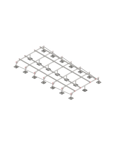 Опорная конструкция для установки оборудования TECHNORAPTOR STEELFOOT 3000х6000 тип 1 КМ-профиль (KM-TR-STF-SSEI-3000-6000-1) в Ижевске Системы видеонаблюдения Pintop.ru