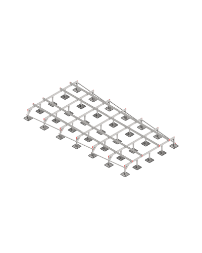 Опорная конструкция для установки оборудования TECHNORAPTOR STEELFOOT 3000х6000 тип 2 КМ-профиль (KM-TR-STF-SSEI-3000-6000-2) в Ижевске Системы видеонаблюдения Pintop.ru