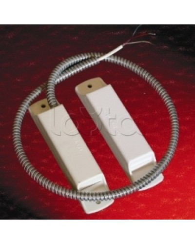 Извещатель охранный точечный магнитоконтактный взрывозащищенный Магнито-Контакт Аякс исп.10 (ИО 102-26/В) из антистатичного пластика черн. цвета (металлорукав из нерж. стали) в Ижевске Извещатели охранные (Ex) Pintop.ru