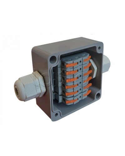 Коробка пылевлагонепроницаемая клеммная G366 А Wago АЯКС IP66/IP65, 82x80x55 Магнито-контакт в Ижевске Распределительные коробки Pintop.ru