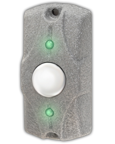 Олевс ЦИКЛОП Кнопка выхода серая кожа в Ижевске Электромагнитные замки Pintop.ru