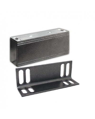 Замок электромагнитный Олевс М2-300 с уголком серебряный антик в Ижевске Электромагнитные замки Pintop.ru