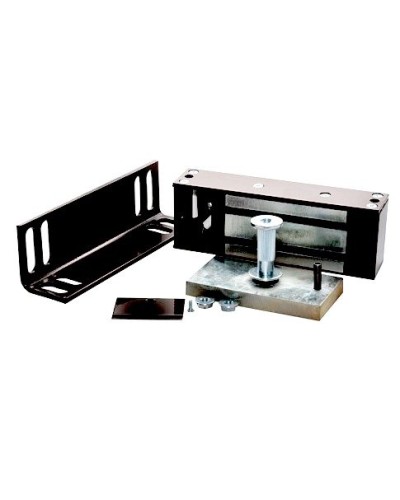 Замок электромагнитный Олевс М2-400 с уголком черный в Ижевске Электромагнитные замки Pintop.ru