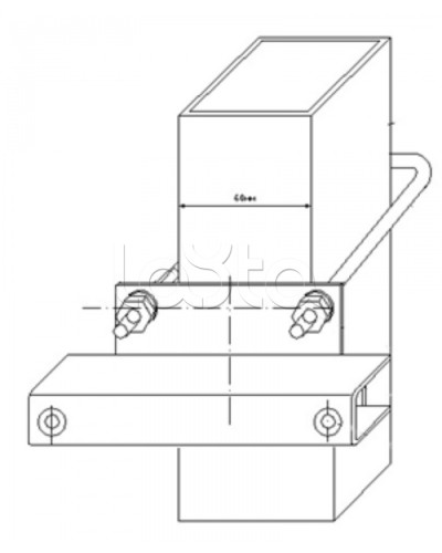 Узел крепления блоков подключения и управления БД-НР, БМ-НР, БУПР извещателей Омега-микродизайн УЗК-КС 60 в Ижевске Кронштейны и планки для извещателей Pintop.ru
