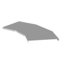 Крышка угла горизонтального 45° 200х15 (0,7) для лестничного лотка ПожТехКабель (650-401)