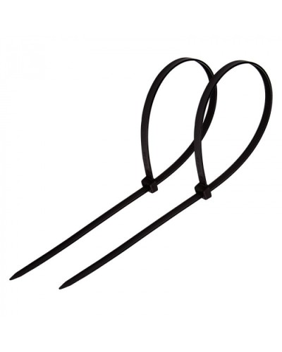 Стяжка нейлоновая неоткрывающаяся, безгалогенная (halogen free) 300x3.6мм, черная (100 шт) в Ижевске Стяжки-хомуты Pintop.ru