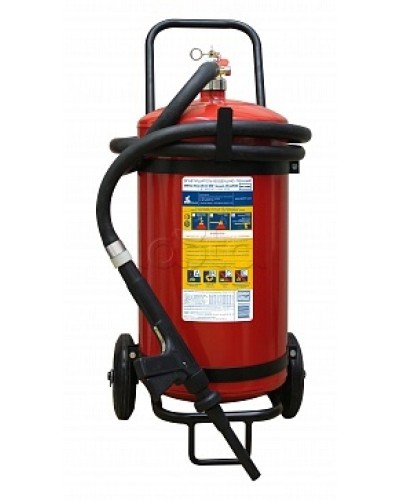 Огнетушитель ПОЖТЕХНИКА ОВП-40(з) МИГ зимний (ФторПАВ) на съемн.тележке с перекр. стволом (баллон 50 л, ОТВ 40 л) в Ижевске Огнетушители Pintop.ru