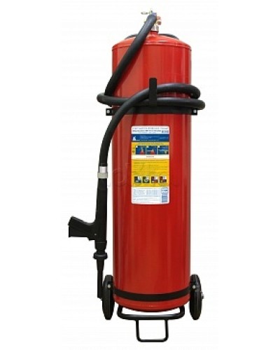 Огнетушитель ПОЖТЕХНИКА ОВП-80(з) МИГ летний (ФторПАВ) на съемн.тележке с перекр. стволом (баллон 100 л, ОТВ 80 л) в Ижевске Огнетушители Pintop.ru