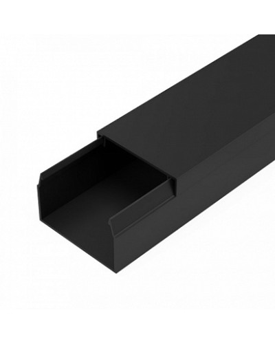 Кабель-канал черный 2-й замок в п/э 40х25 мм (24 м/уп) Промрукав (PR03.0215) в Ижевске Огнестойкие кабельные линии Pintop.ru