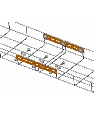 Пластина соединительная для проволочного лотка Промрукав (PR08.2282) в Ижевске Аксессуары для лотков Pintop.ru