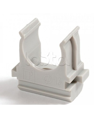 Крепеж-клипса для труб АБС-пластик в карт д16 (200шт/2000шт уп/кор) Промрукав (PR.0616) в Ижевске Держатели, клипсы, скобы Pintop.ru