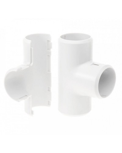 Тройник разборный белый д25 (30шт/300шт уп/кор) Промрукав (PR.07325б) в Ижевске Повороты, муфты, тройники Pintop.ru