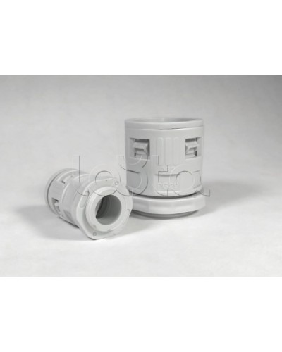 Муфта вводная для гофрированных труб серая ВМ-ГТ-16 Промрукав (PR08.3268) в Ижевске Повороты, муфты, тройники Pintop.ru