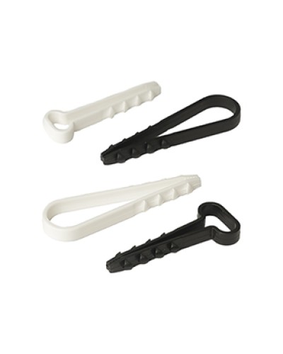 Дюбель-хомут для плоского кабеля 6-14 мм черный (10шт) Промрукав (PR08.6966) в Ижевске Крепеж: Дюбели, шурупы, саморезы Pintop.ru