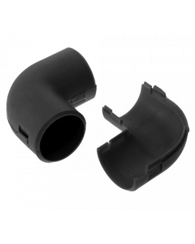 Соединитель угловой разборный черный д20 (50шт/800шт уп/кор) Промрукав (PR13.0192) в Ижевске Повороты, муфты, тройники Pintop.ru