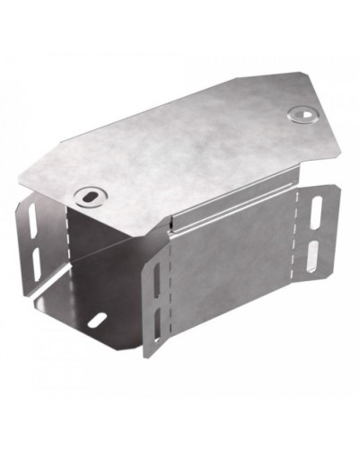 Угол горизонтальный 45 градусов с крышкой Стандарт 100х100 Промрукав (PR16.0425) в Ижевске Аксессуары для лотков Pintop.ru