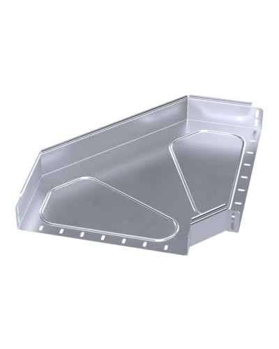 Угол горизонтальный 90 градусов Стандарт INOX (AISI 316) 400х80 Промрукав (PR16.3537) в Ижевске Аксессуары для лотков Pintop.ru