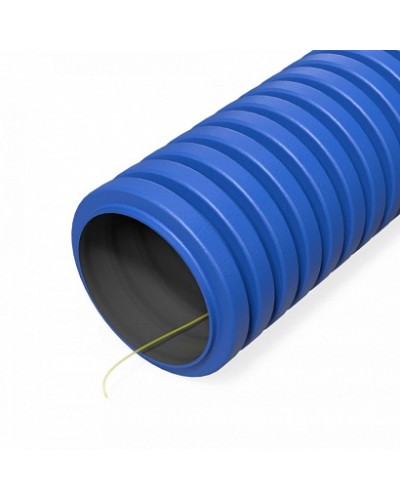 Труба гофрированная двустенная ПНД гибкая тип 450 (SN29) с/з синяя d40 мм (100м/уп) Промрукав (PR15.0256) в Ижевске Труба гофрированная Pintop.ru