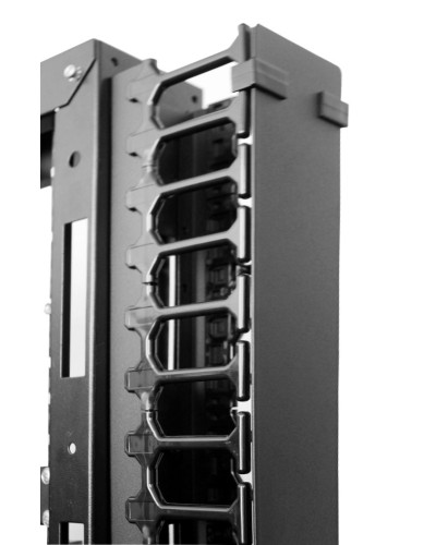 Органайзер с пластиковыми пальцами 42U ЦМО (ВКО-П-42/48-9005) в Ижевске Кабельные органайзеры Pintop.ru