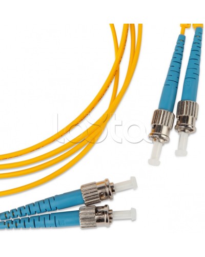 Патч-корд оптический SM 9/125 (OS2) ST-ST duplex (2м) Hyperline FC-D2-9-ST/UR-ST/UR-H-2M-LSZH-YL в Ижевске Патч-корды оптические Pintop.ru